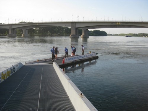 Bootssteg des Wormser Ruder Club