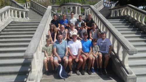 Gruppenbild vor Klosterstift Melk