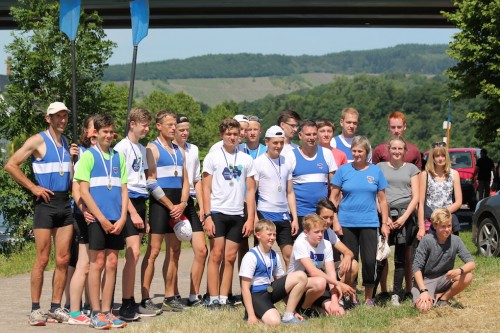 WRC-Mannschaft auf der Saar-Ruderregatta 2015